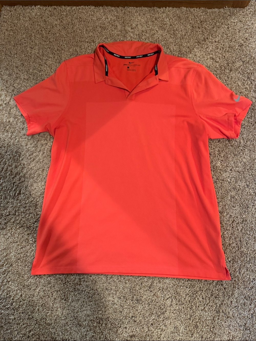 Nike Men’s Bright Coral Short-Sleeve Polo